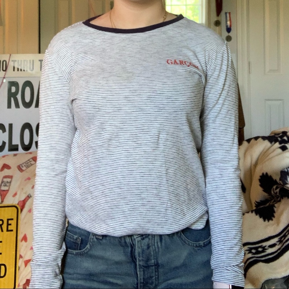 Topshop Garçon striped shirt